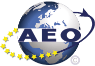 Das Logo für AEO.